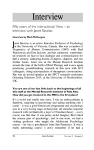 Mark McKergow's interview with Janet